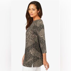 Jessica London Women's camiseta Tipo Tunica Con Cuello Barco Talla 18/20